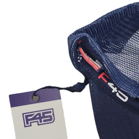 Functional F45 Training Trucker Navy/White Baseball Trucker Hat OSFM - Picture 3 of 7